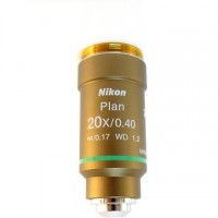 Objetiva Planacromática  de 20x / 0,40 para Microscópio Nikon Eclipses